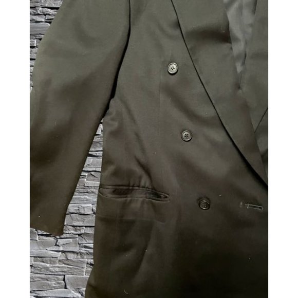 Men's Gianfranco Ruffini Black Suit Jacket Size 42, Worn Once - Picture 11 of 13